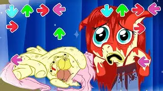 Creepy FLUTTERSHY in Friday Night Funkin be like | Elements Of Insanity | My Little Pony | FNF MOD