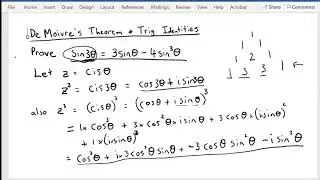 Trig Identities DeMoivre's