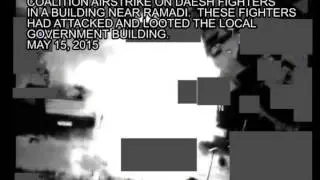 4. Coalition airstrike on Daesh fighters in a building near Ramadi, May 15, 2015