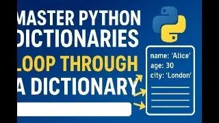 Master Python Dictionaries FAST — Loop Through Keys, Values & Pairs Like a Pro!
