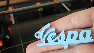 Making and 3D Printed Vespa Logo using 3ds Max and Sli3r Software
