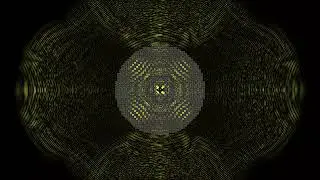 Anisotropy of the wave emmited from the middle of regular grid of circular pillars