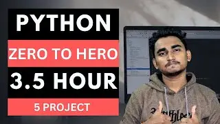 Python Crash Course in English | 5 Python Projects | Complete Python Tutorial