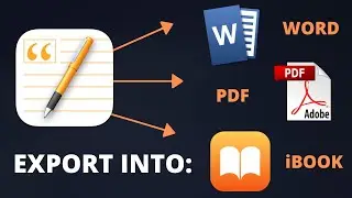 Export Pages Document to Word, PDF and More