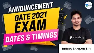 GATE 2021 Exam Dates and Timings | GATE 2021 New Notification | By Sankar Sir