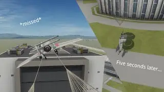 KSP : Trying to land on the VAB be like...