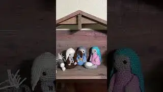 Crochet Nativity Set #shorts #crochet #christmas #crochetpattern #inspiration #craft #diy #yarn