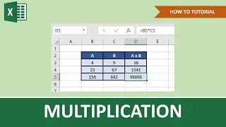 How To Multiply Numbers In Excel | Beginners Tutorial