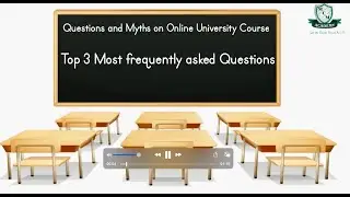 Top 3 Questions and myth on online University Course..!!