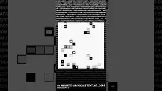 4K Animated Grayscale Texture Loops v1.071 | 