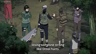 Omoi fights the revived ninjas. Naruto appears on the battlefield with Nine-Tails Chakra Mode