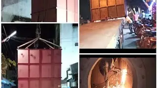 RECTANGLE TANK LOADING WORK ON TRUCK FROM NARROW YARD by TN-RIGGERS