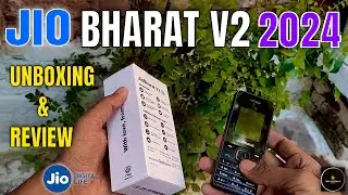 Jio Bharat V2 🤍 4G Phone Unboxing & Review Under 999/Rs.| Jio TV Support ⚡Best 2024 Jio Phone|