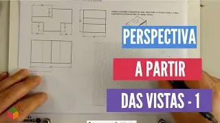 Perspectiva isométrica a partir das vistas  - peça 1