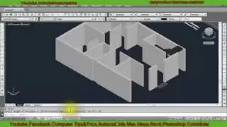 Autocad 3d tutorial in Hindi I 3D window II How to create window in Autocad in hindi