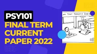 PSY101 FINAL TERM CURRENT PAPER 2022