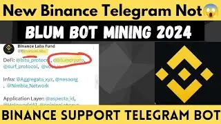 New binance Telegram Bot | Blum Airdrop | Blum Crypto Airdrop Guide | Blum Crypto Free Mining Guide