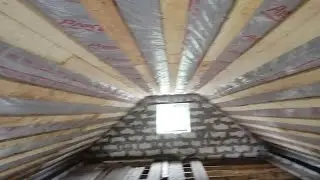 ПОДШИВ СКАТОВ, УТЕПЛЕНИЕ ПО ТОЛКА И СКАТОВ СНИЗУ, ОКОНЧАНИЕ