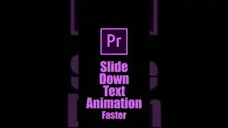 Create Slide down Text Animation | Adobe Premiere Pro Tutorial | Youtube Shorts