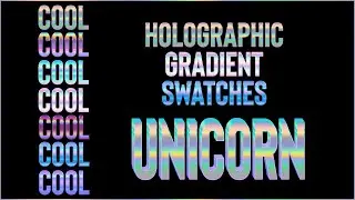 Affinity Designer Holographic Color Gradient Swatches | 