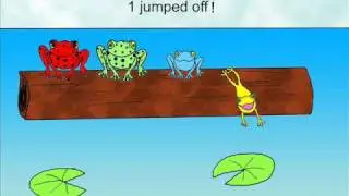 Frogs on a Log - part of a speech and language program