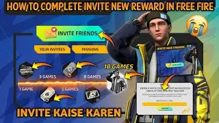 free fire new event| invite your friends event main friend ko kaise invite & complete kaise Karen