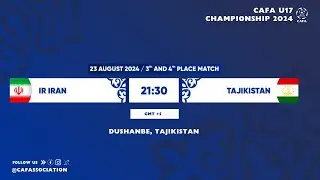 IR Iran vs Tajikistan | CAFA U-17 CHAMPIONSHIP 2024