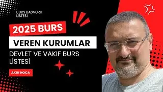 BURS VEREN KURUMLAR LİSTESİ 2024 - 2025 Burs Başvuruları