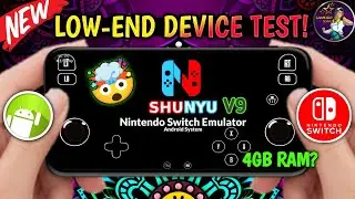 NYUSHU V9 🔥NEW EMULATOR *LOW-END* DEVICE TEST! (SETTINGS/GAMEPLAY) 💥NEW SWITCH EMULATOR ANDROID