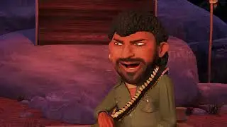 Sholey Gabbar and Thakur reunion Animation