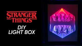 How to Make Stranger Things Paper Cut Light Box | DIY Tutorial