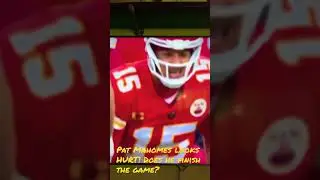Patrick Mahomes gets his leg a rolled! He’s HURT! #chiefs #jaGS #nflfootball