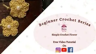 How to Crochet a Simple Crochet Flower