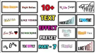 Text Presets Alight Motion | Text Effect Alight Motion | Text Animation Alight Motion