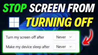 How to Stop Screen from Turning Off Windows 11 | 🖥️ How to Turn Off Sleep Mode on Windows 11