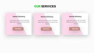 Responsive Our Services Page | Our Services Page In HTML and CSS | HTML CSS Tutorial |