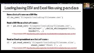 Lesson 9, Part 2: Pandas - DataFrame objects, CSV files