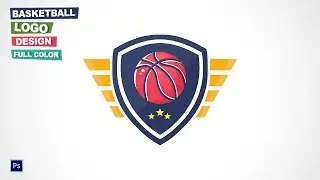 How to Make Basketball Logo WING in Photoshop | Esports Logo Photoshop