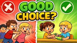Good Choices & Good Behavior for Kids | Social Skills Game | ThinkerToons Ep 12