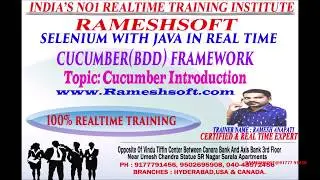 RAMESHSOFT: Cucumber introduction by Ramesh Aupati