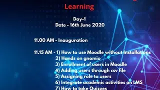 FDP on ICT/LMS Tools for Online Teaching Learning day1
