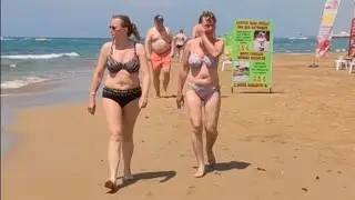 🇹🇷 Side Beach Walk Sunny Day at Türkiye