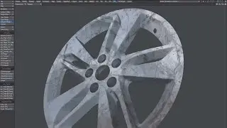 UV mapping - Wheel UV map - part 2