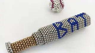 Baseball bat made with magnets