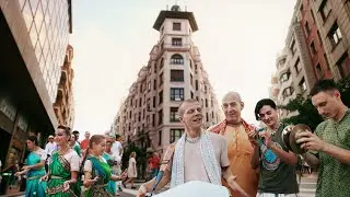Harinama in Spain