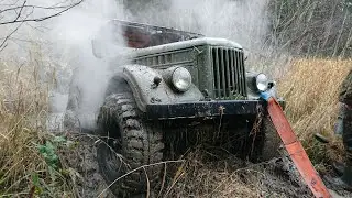 Глина остановила всех! ГАЗ-69, 469 УАЗы и НИВА.