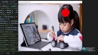 Pygame moving ball by mouse