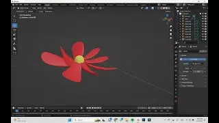 BLENDER. How To Make A 3D Model Of A Flower ! Let`s Do Tech ! Blender Tutorials ! 3D Modeling