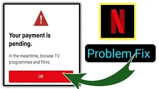Netflix Pending Payment Issue || netflix payment pending problem 