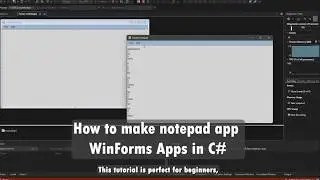📝 How to Make a Simple Notepad App in C# Windows Forms | Beginner Tutorial